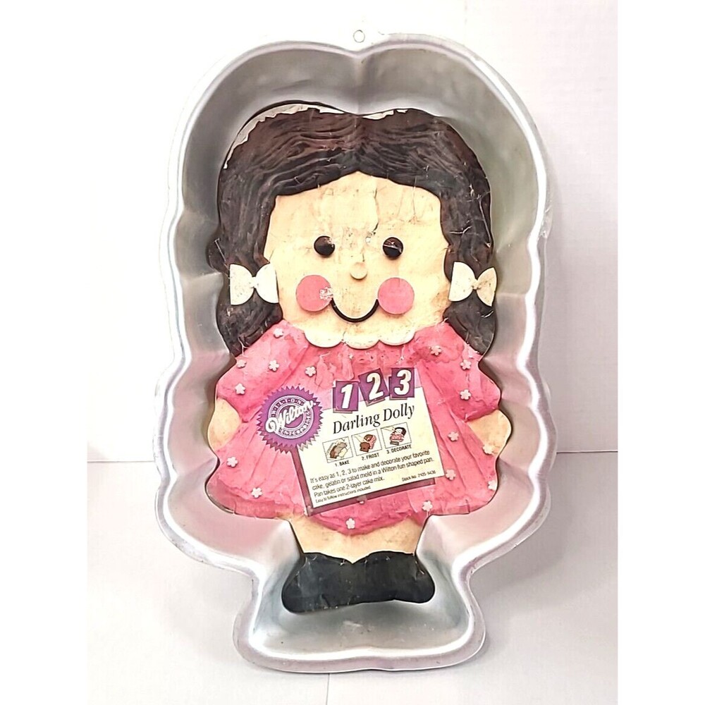 Vintage Wilton 123 Darling Dolly Cake Pan Complete No.9436 Doll Cake